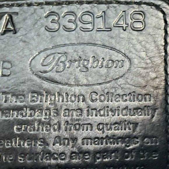 Brighton Leather Croc Embossed Tote Bag - Picture 3 of 3